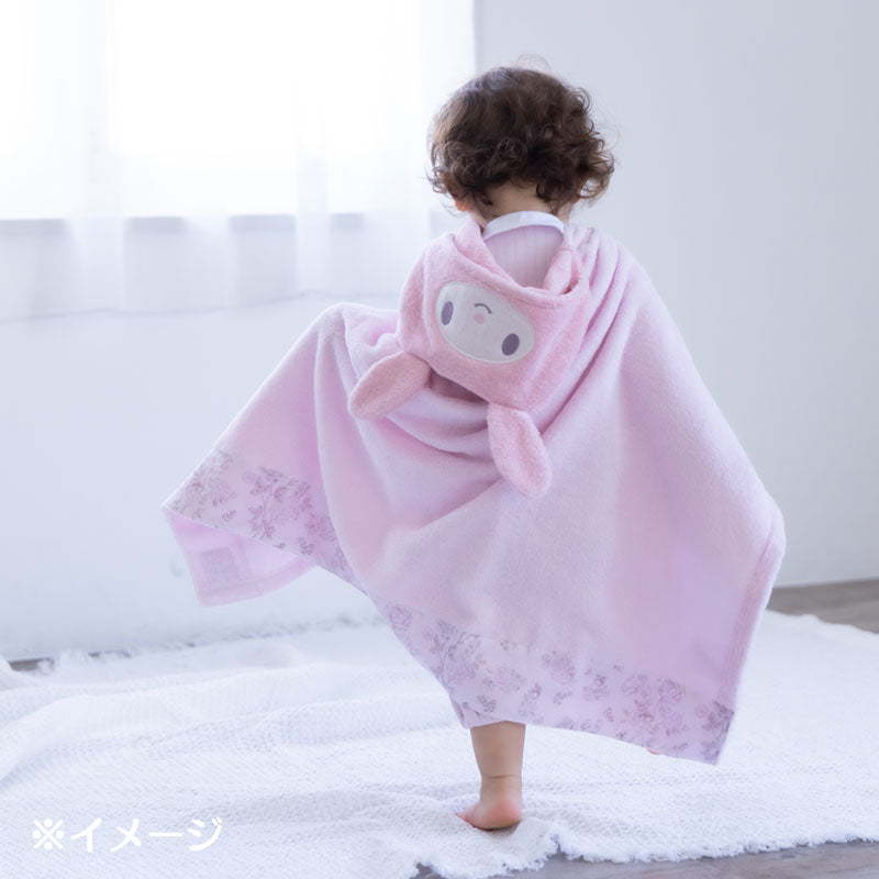 マイメロディのベビーバスポンチョ