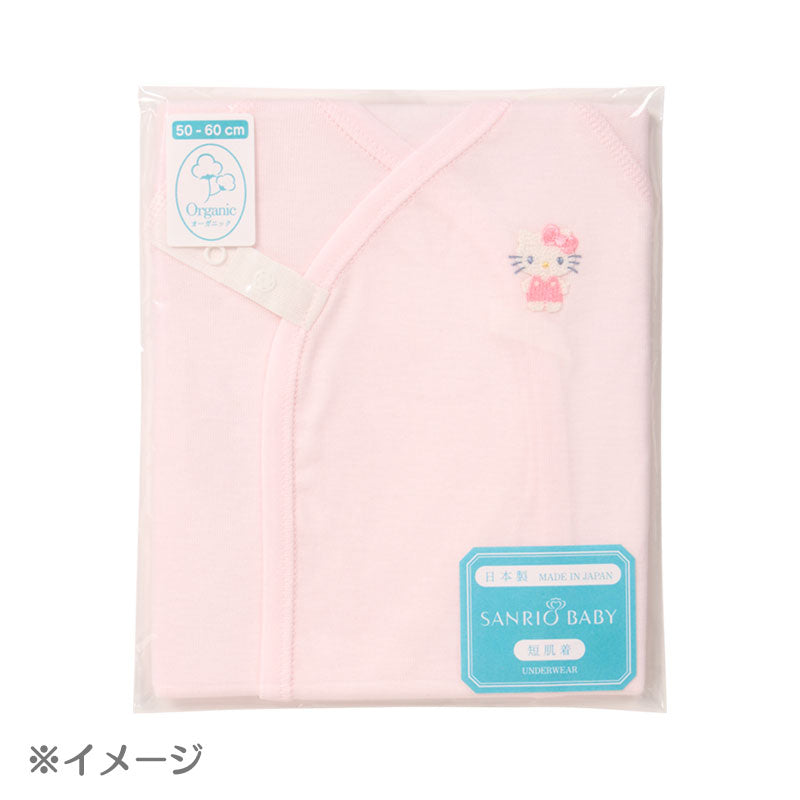 ポムポムプリン フライス短肌着（50-60cm）（Sanrio Baby）