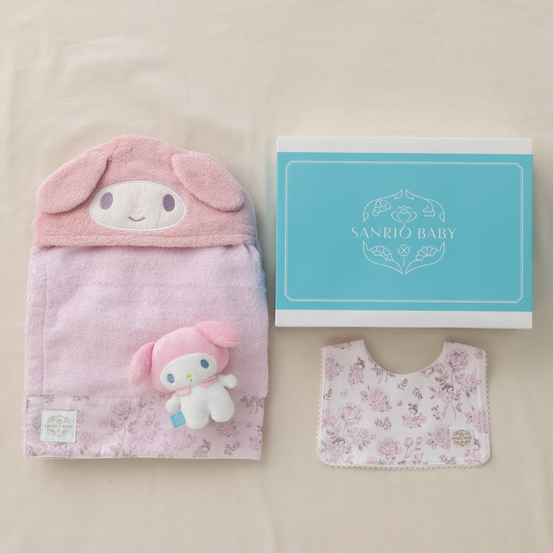 新品　マイメロディ　赤ちゃんマイメロディ 🍀My Melody happybirthday 🎂 💓1月18日💓50th 頭巾をそろそろ 洗わ