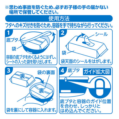 フェイス形ケース入りウェットティシュ